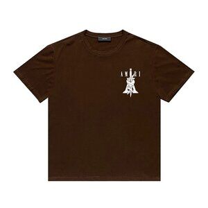 AMIRI Dagger Bomber T-Shirt Brown